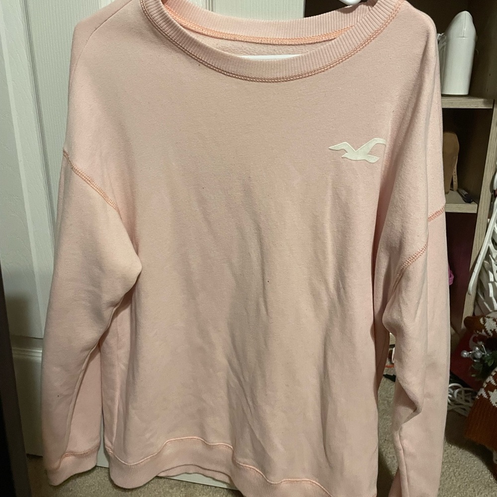 hollister oversized crew neck sweater